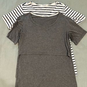 2 Bearsland Short Sleeve Nursing shirts